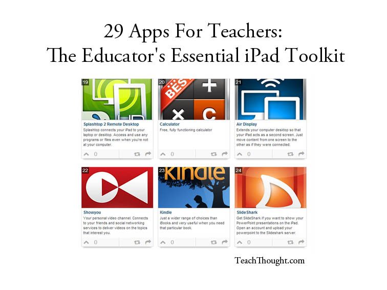 29 Apps For Teachers: The Educator's Essential iPad Toolkit