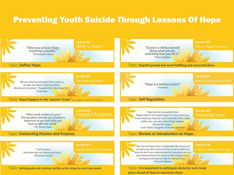 Preventing Youth Suicide Through Lessons Of Hope
