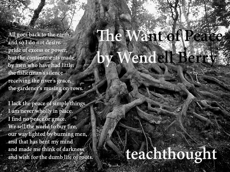 'The Want Of Peace' By Wendell Berry