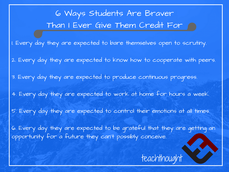 6 Ways Students Are Braver Than I Ever Give…
