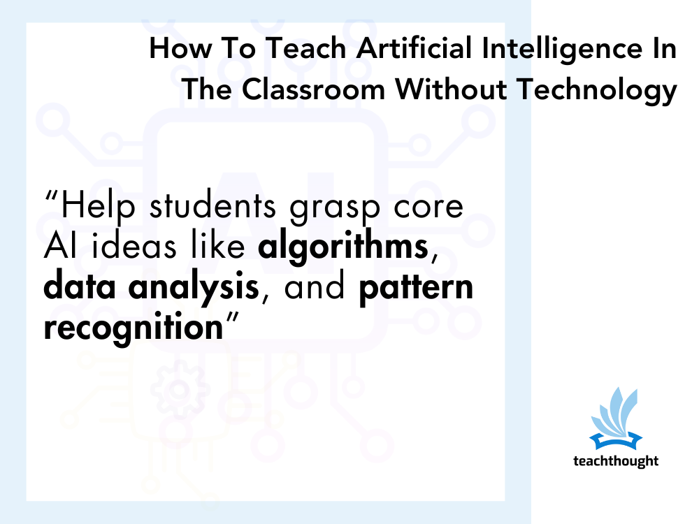 How To Teach Artificial Intelligence In The Classroom Without…
