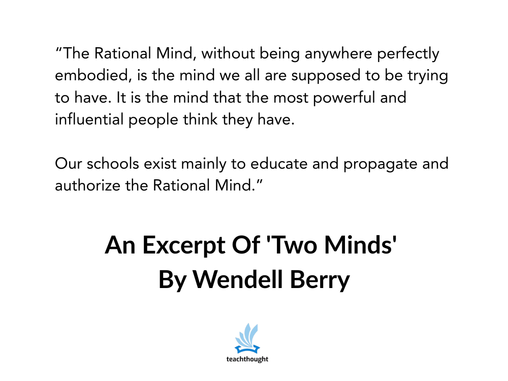 Two minds by wendell berry